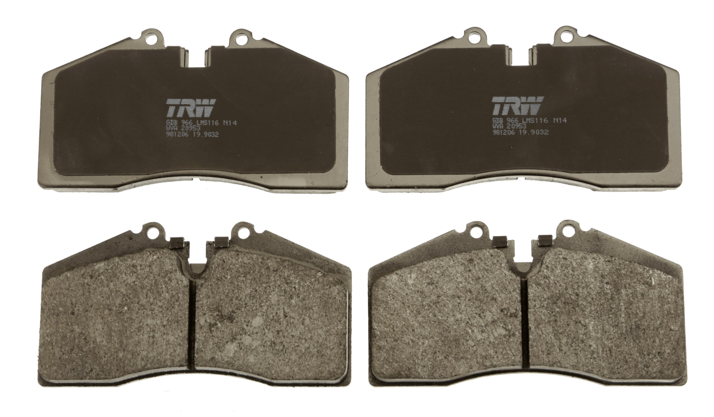 TRW Bremseklodser gdb966 for PORSCHE