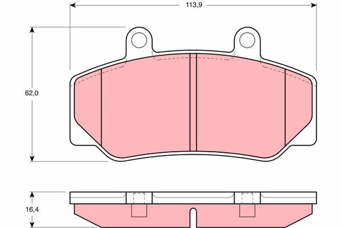 TRW Bremseklodser gdb970 for VOLVO