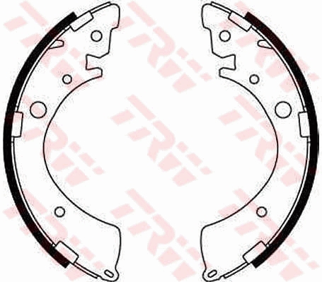 TRW Bremsebakkesæt gs8245 for HONDA