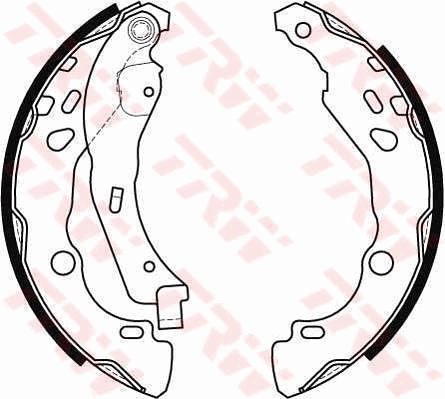 TRW Bremsebakkesæt gs8455 for PEUGEOT NISSAN RENAULT DACIA HYUNDAI CITROËN