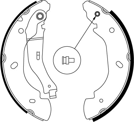 TRW Bremsebakkesæt gs8689 for FORD