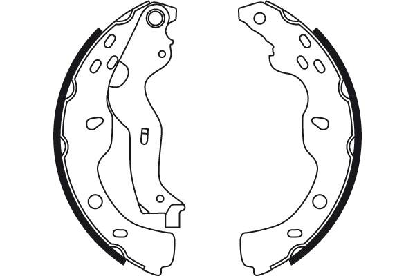 TRW Bremsebakkesæt gs8743 for FIAT SUZUKI