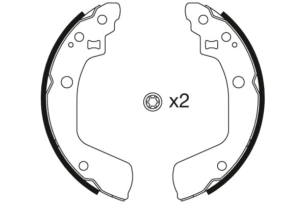 TRW Bremsebakkesæt gs8793 for SUZUKI