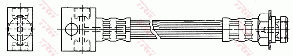 TRW Bremseslange pha389 for JEEP