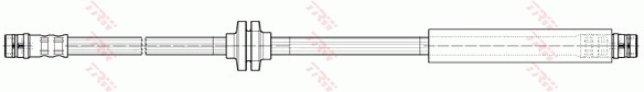 TRW Bremseslange pha449 for MERCEDES-BENZ