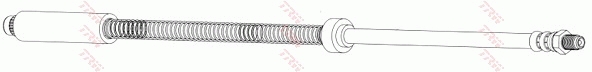 TRW Bremseslange phb288 for PEUGEOT