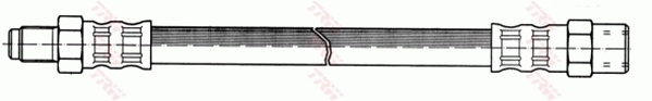 TRW Bremseslange phb445 for MERCEDES-BENZ