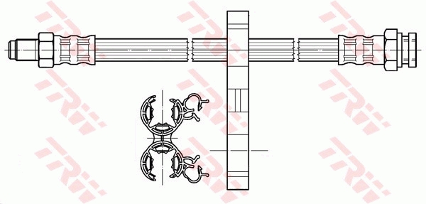 TRW Bremseslange phb306 for PEUGEOT FIAT