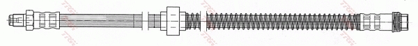 TRW Bremseslange phb412 for CITROËN