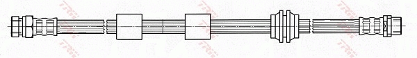 TRW Bremseslange phb440 for FORD VW