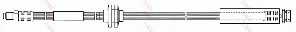 TRW Bremseslange phb501 for FORD
