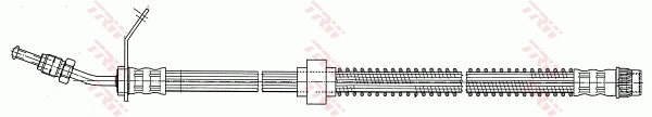 TRW Bremseslange phb539 for RENAULT