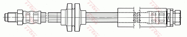 TRW Bremseslange phb565 for VOLVO MAZDA