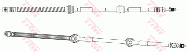 TRW Bremseslange phb577 for PORSCHE VW