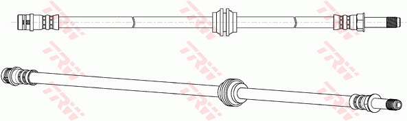 TRW Bremseslange phb647 for MERCEDES-BENZ