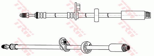 TRW Bremseslange phb664 for DS