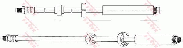 TRW Bremseslange phb674 for DS