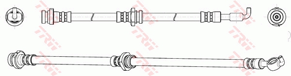 TRW Bremseslange phd163 for OPEL VAUXHALL GENERAL MOTORS HOLDEN ISUZU