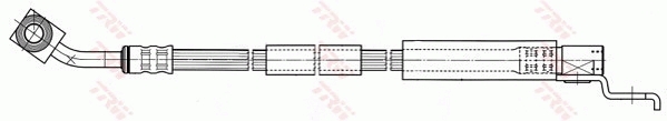 TRW Bremseslange phd442 for JEEP