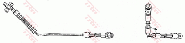 TRW Bremseslange phd491 for BMW