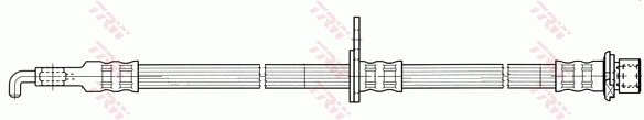 TRW Bremseslange phd545 for PEUGEOT TOYOTA