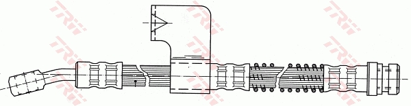 TRW Bremseslange phd622 for HYUNDAI
