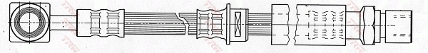 TRW Bremseslange phd676 for SAAB