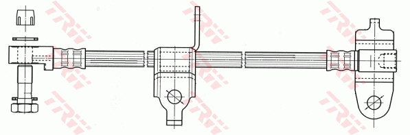 TRW Bremseslange phd953 for FORD