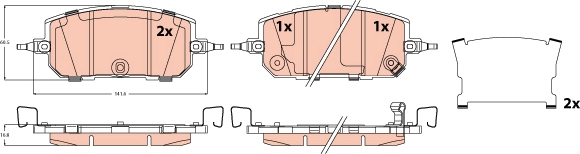 TRW Bremseklodser gdb2537 for MAZDA