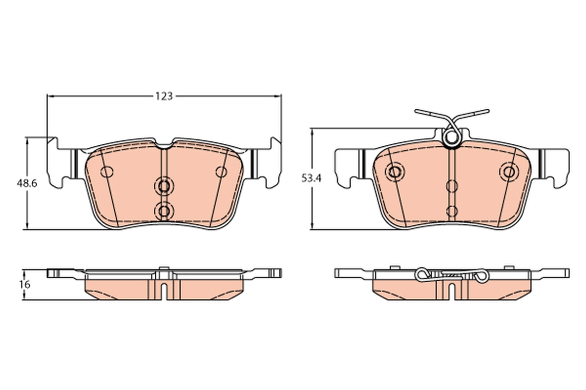 TRW Bremseklodser gdb2313 for FORD FORD AUSTRALIA