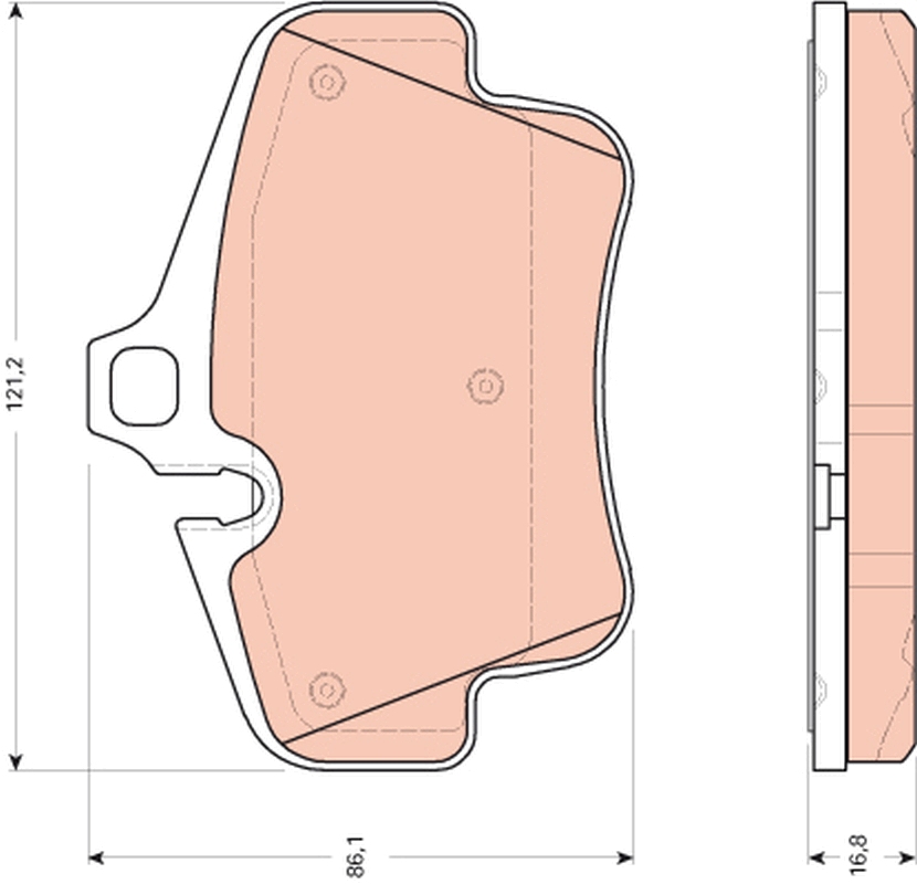 TRW Bremseklodser gdb1758 for PORSCHE