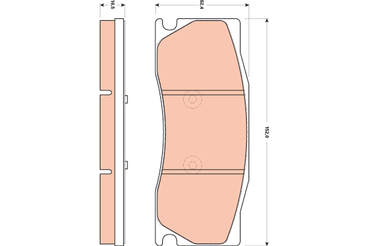 TRW Bremseklodser gdb1850 for JAGUAR