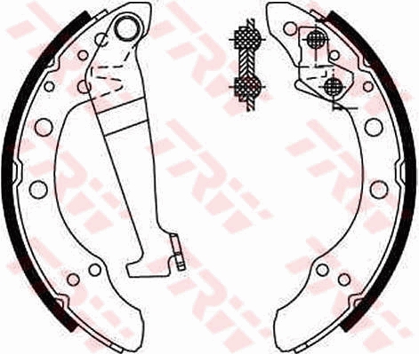 TRW Bremsebakkesæt gs8092 for VW CHERY VW (SVW) SKODA (SVW)