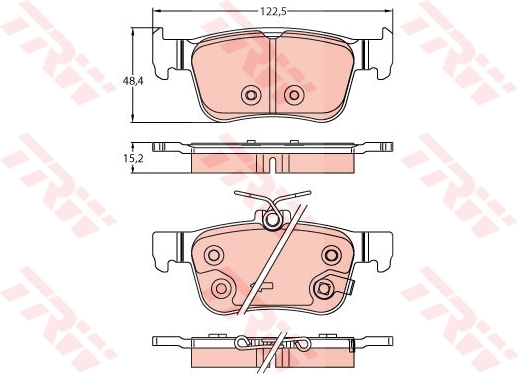 TRW Bremseklodser gdb2256 for HONDA
