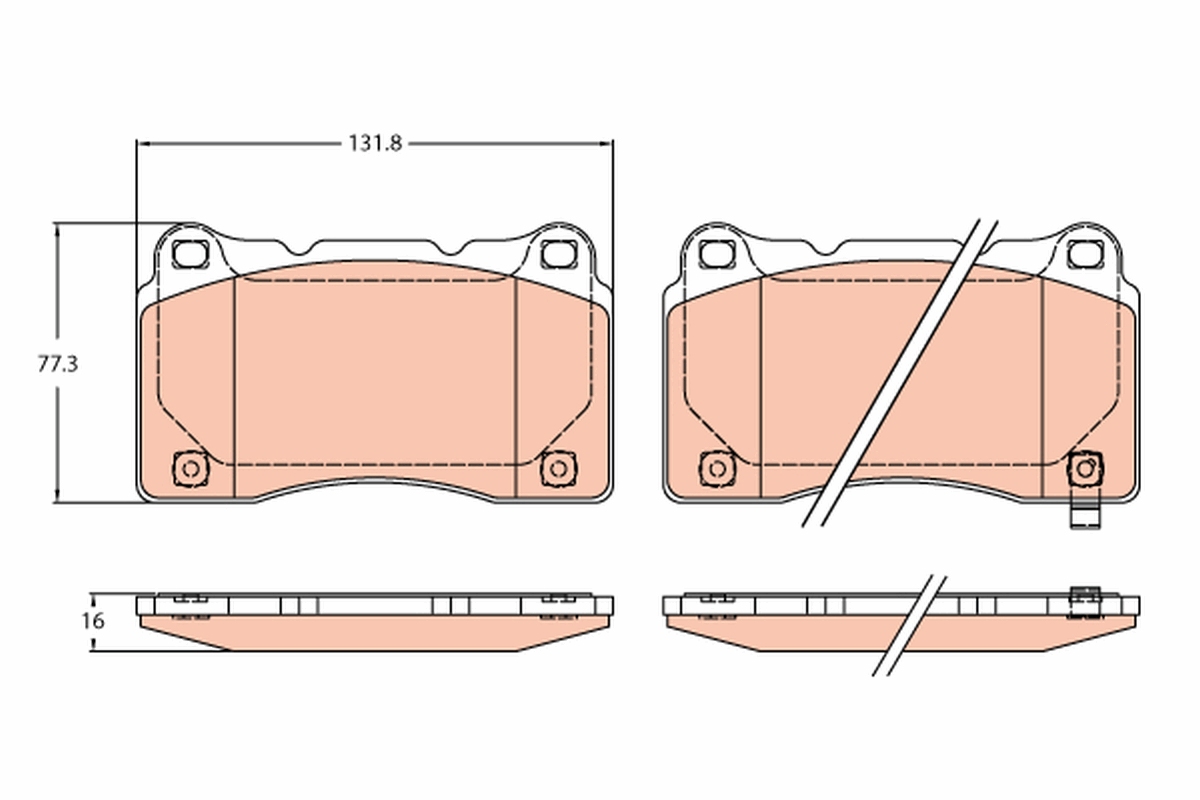 TRW Bremseklodser gdb2237 for HONDA