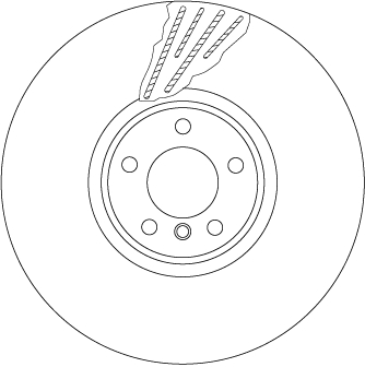 TRW Bremseskive df6618s Todelt bremseskive 385mm 36mm for BMW