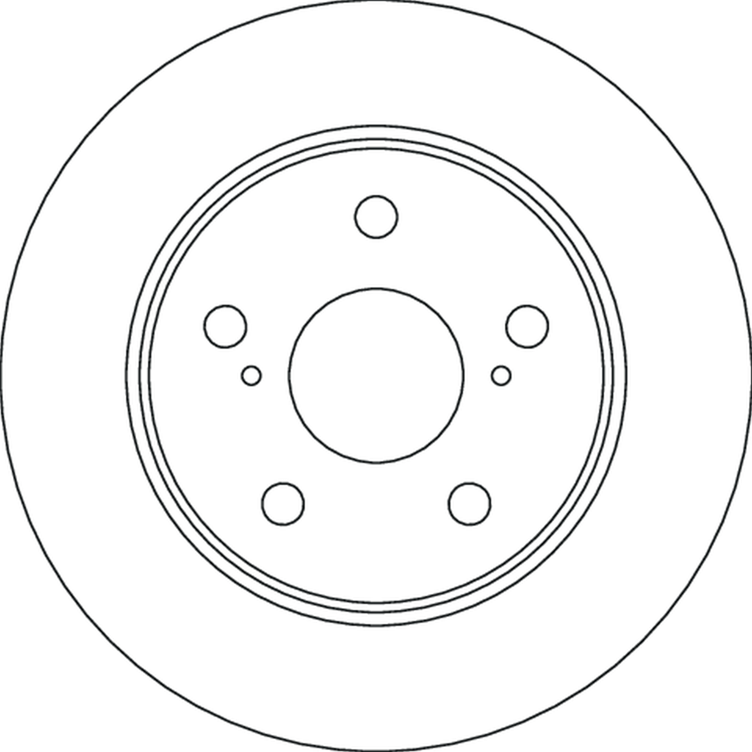 TRW Bremseskive DF6773 274mm 10mm for TOYOTA SUZUKI