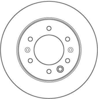 TRW Bremseskive df6961s 316mm 16mm for HYUNDAI