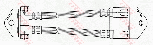 TRW Bremseslange pha496 for FORD