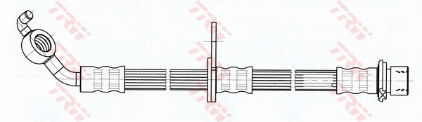 TRW Bremseslange phd929 for TOYOTA