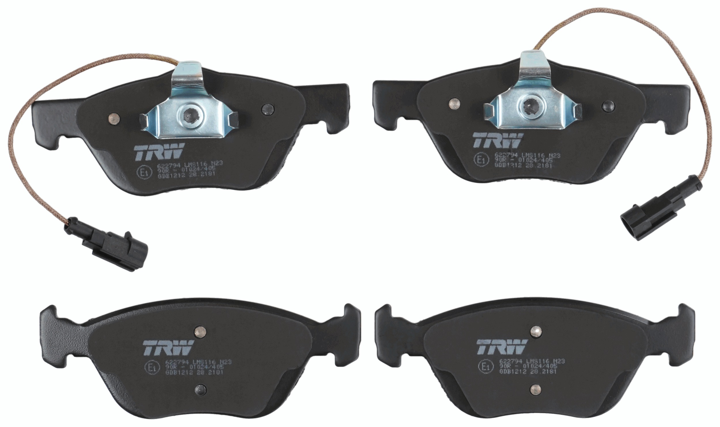 TRW Bremseklodser gdb1212 for LANCIA ALFA ROMEO FIAT