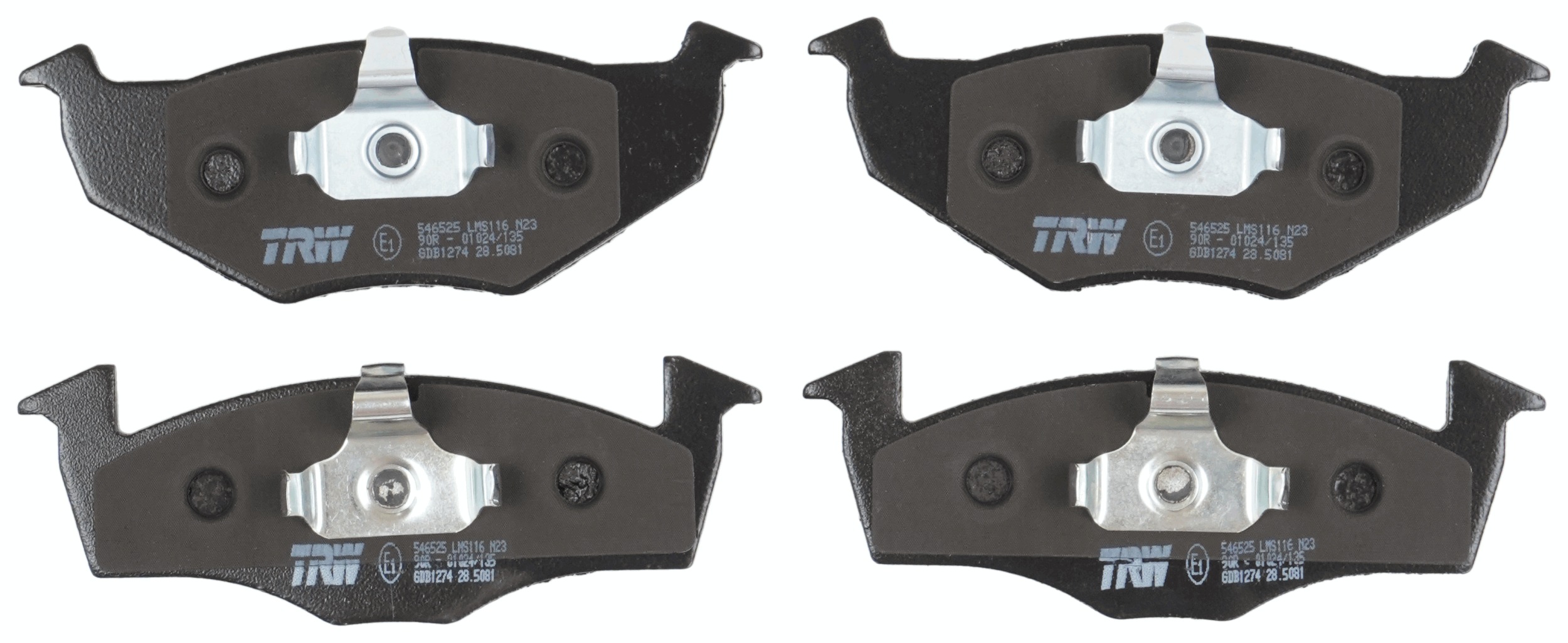 TRW Bremseklodser gdb1274 for SKODA SEAT