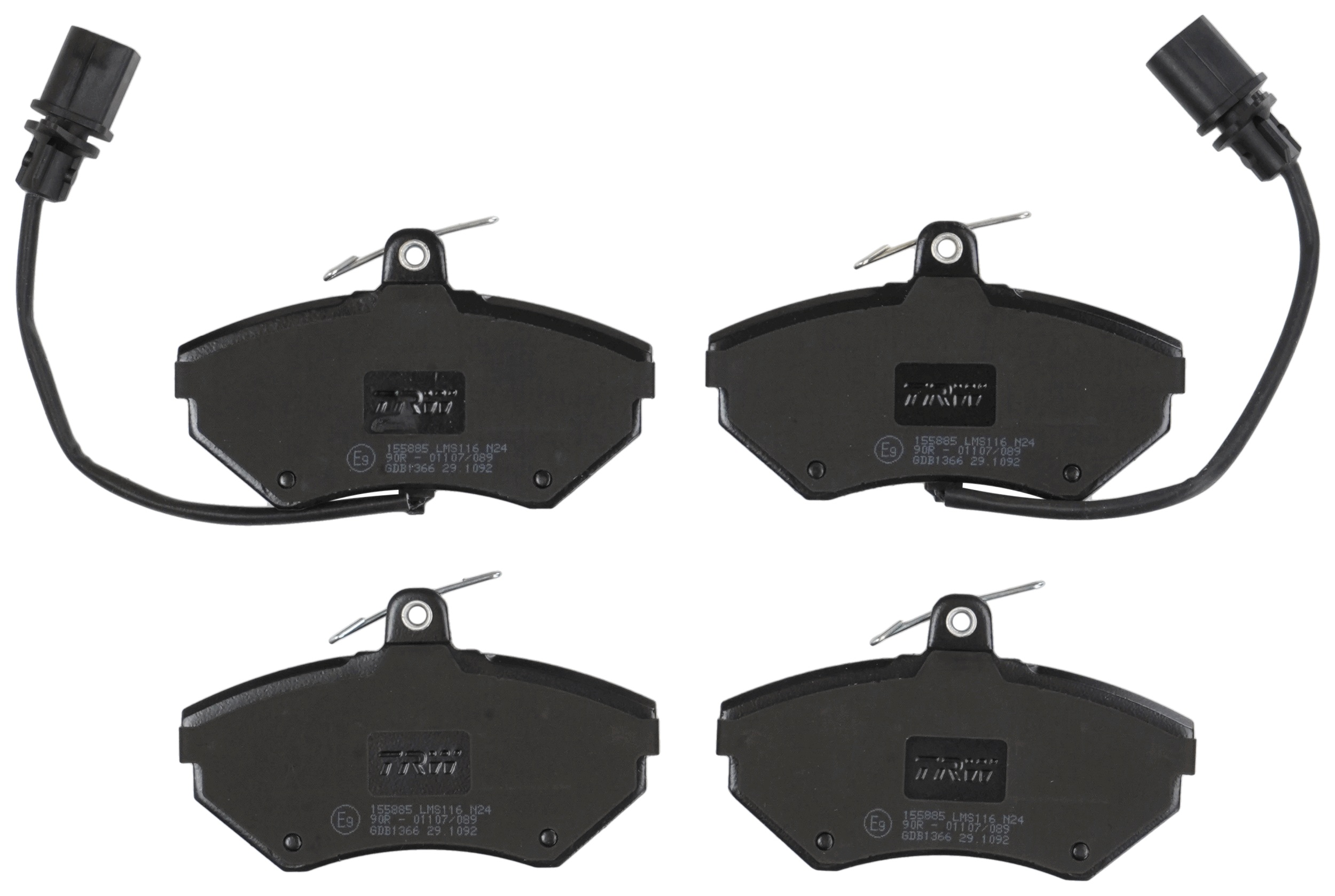 TRW Bremseklodser gdb1366 for SEAT VW