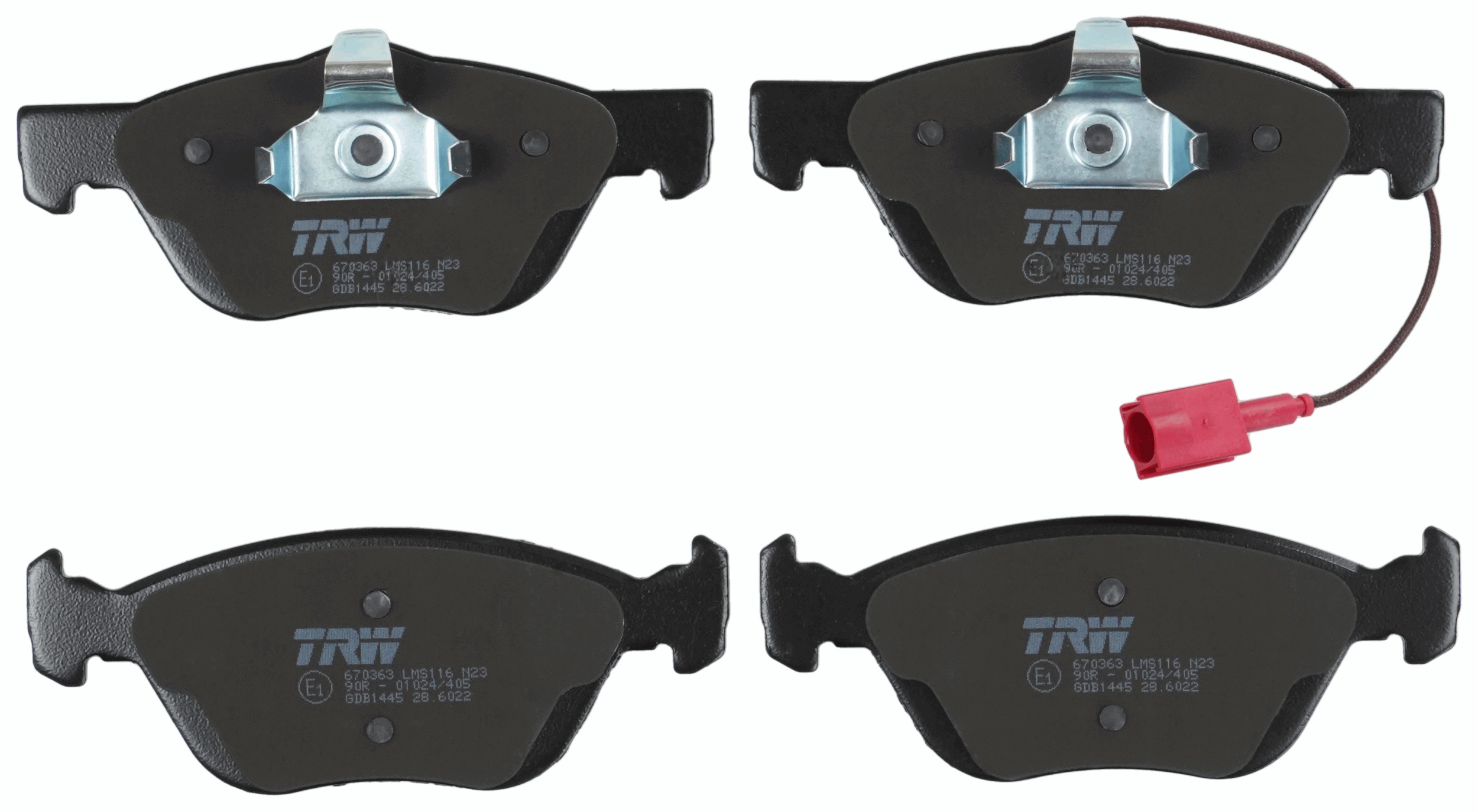 TRW Bremseklodser gdb1445 for LANCIA FIAT
