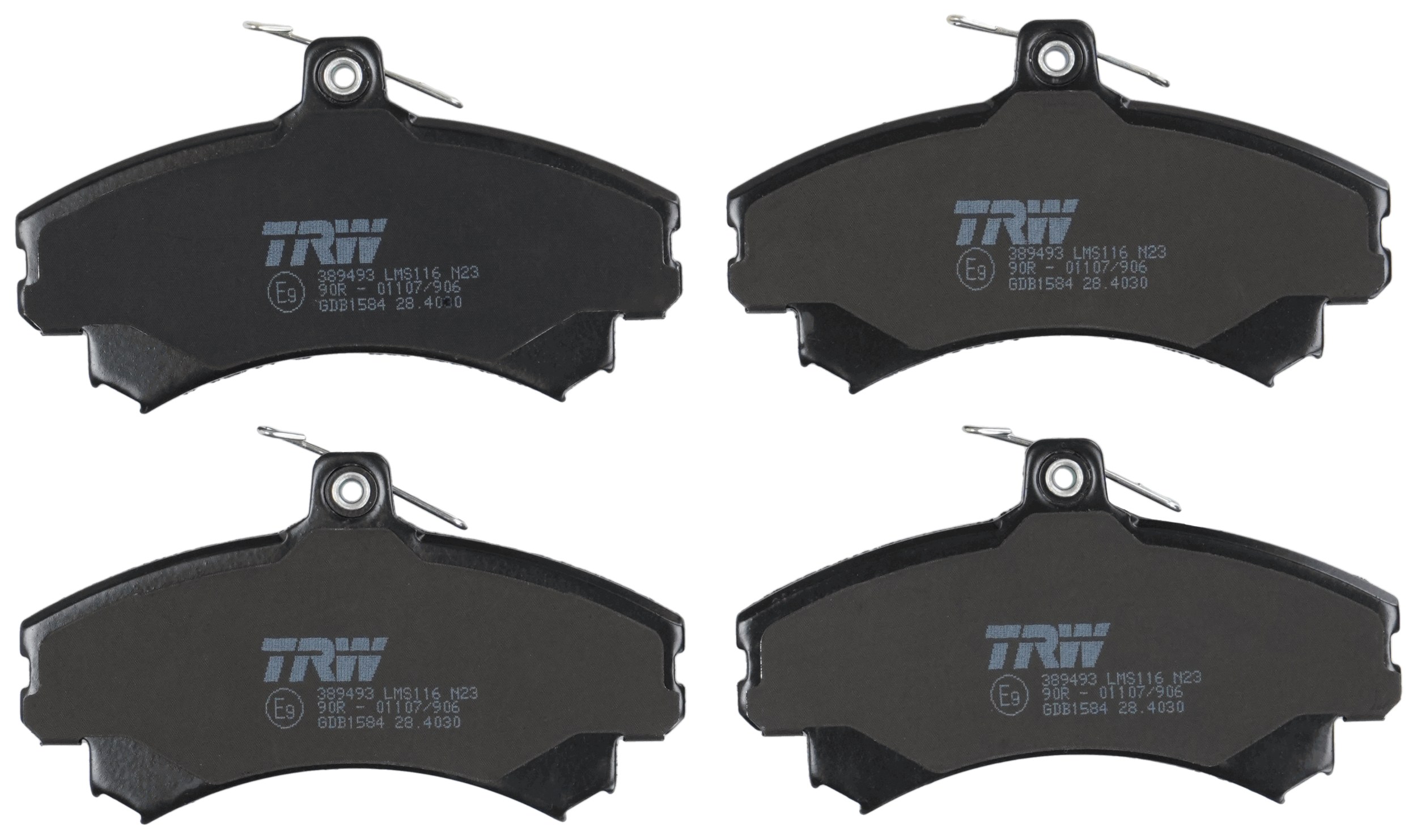TRW Bremseklodser gdb1584 for SMART MITSUBISHI