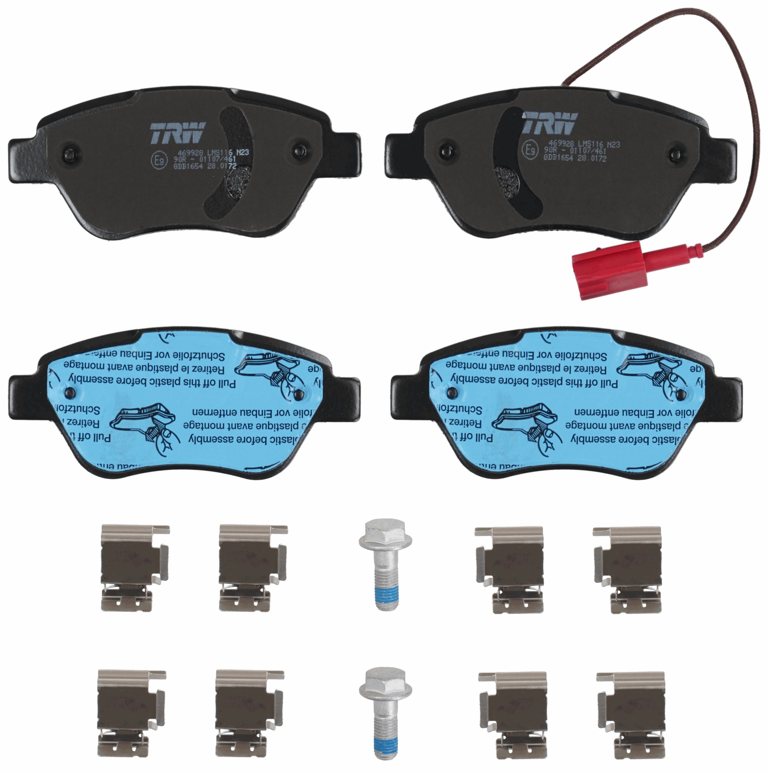 TRW Bremseklodser gdb1654 for FIAT LANCIA
