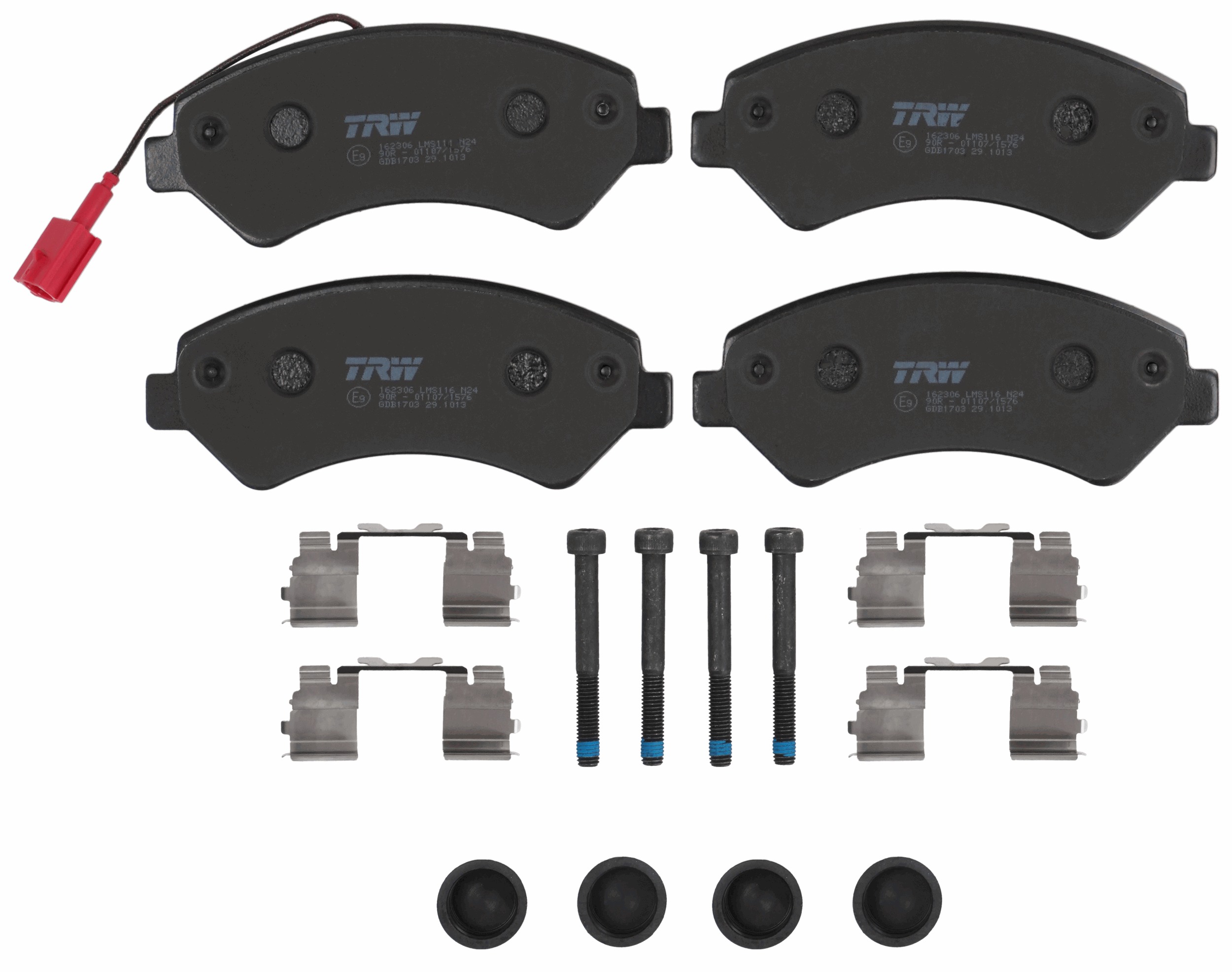 TRW Bremseklodser gdb1703 for PEUGEOT CITROËN FIAT