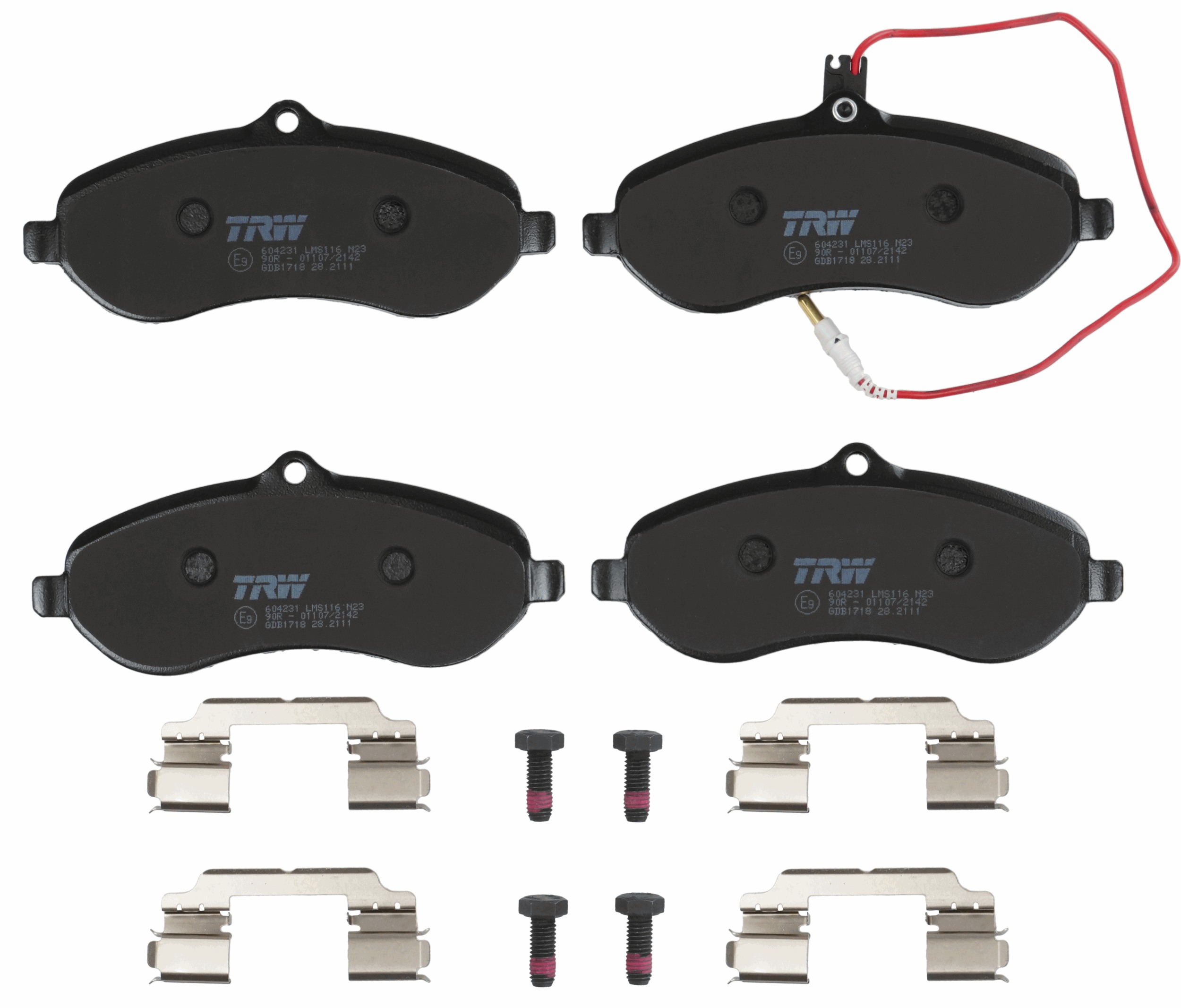 TRW Bremseklodser gdb1718 for PEUGEOT CITROËN FIAT LANCIA TOYOTA