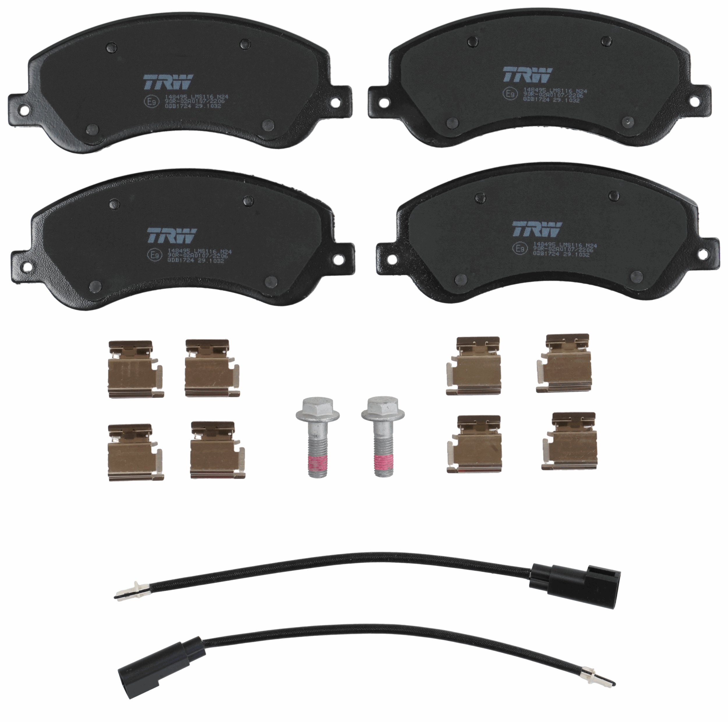 TRW Bremseklodser gdb1724 for FORD VW