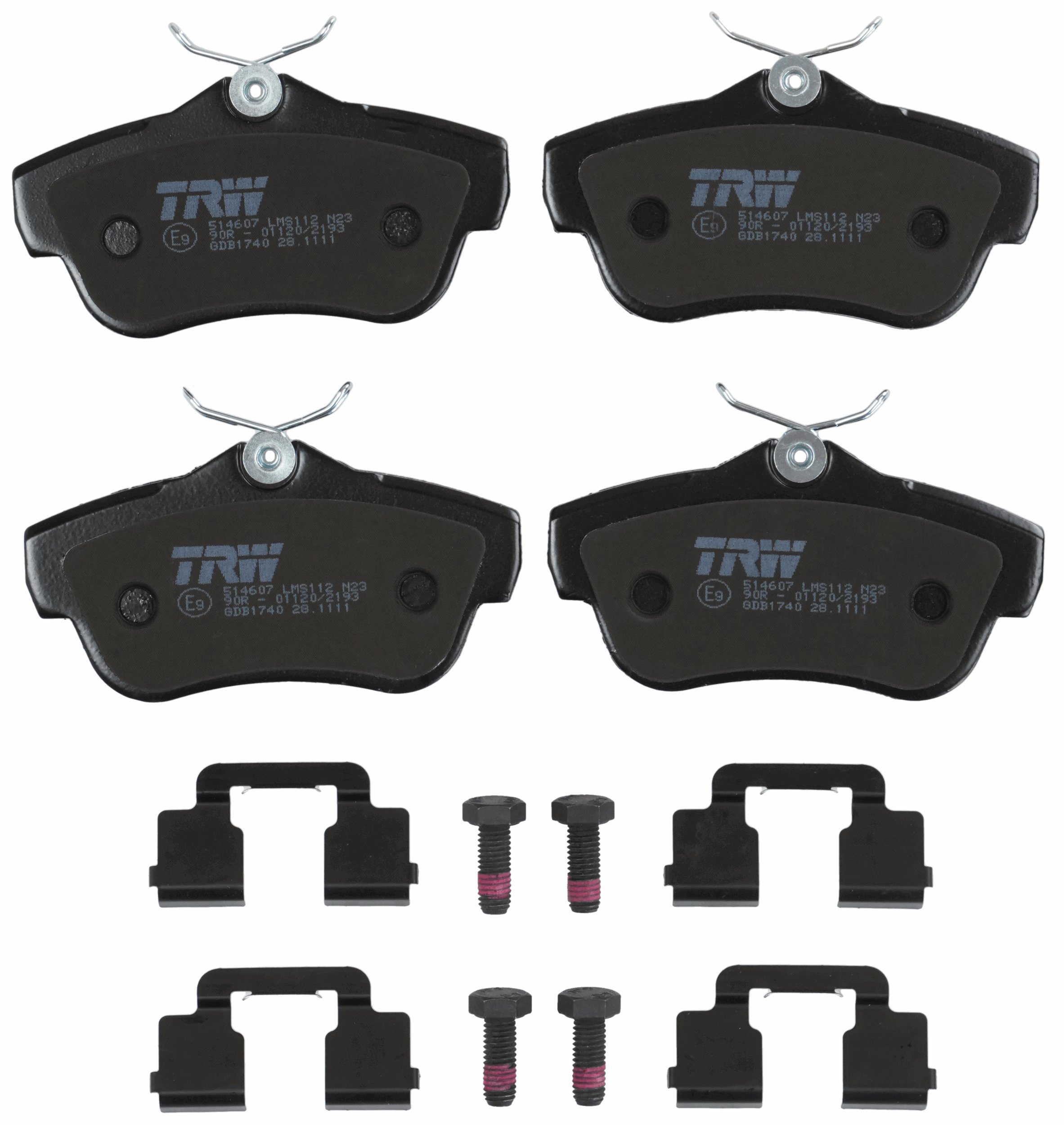TRW Bremseklodser gdb1740 for PEUGEOT FIAT TOYOTA